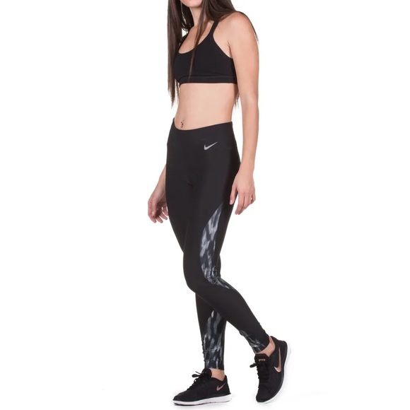 Nike Dri-Fit Power Training Tights Leggings Pants Black Women's size Medium - Picture 1 of 10